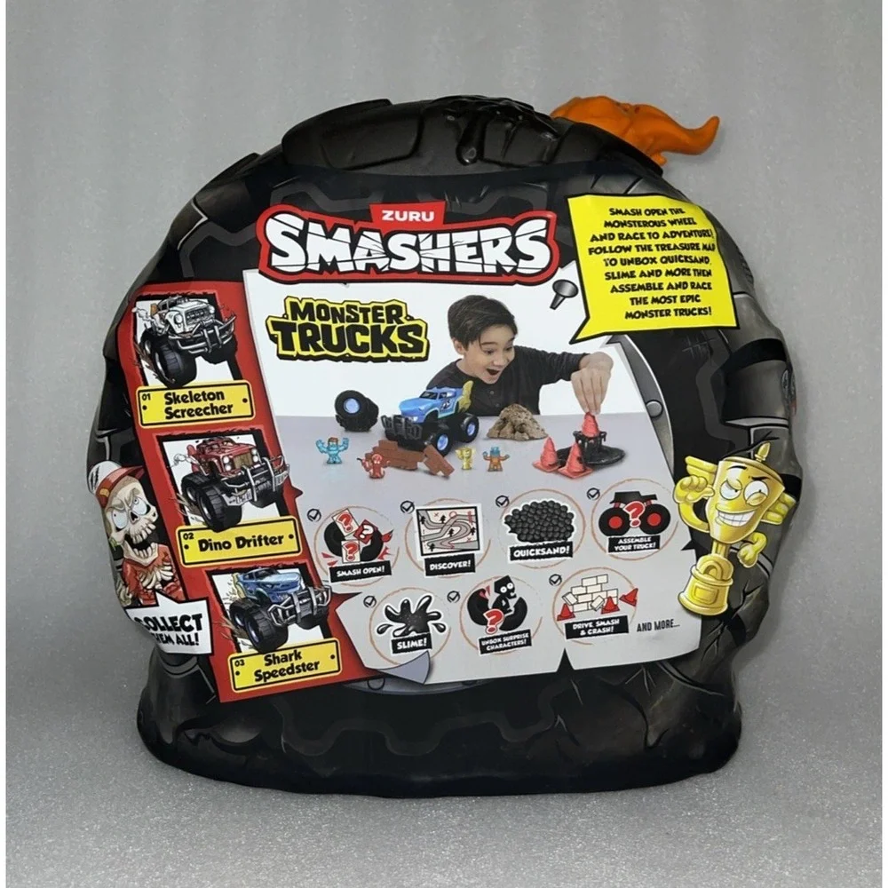 Zuru Smashers Monster Trucks Monster Wheels Surprise Smash & Build Kit 26 Pieces